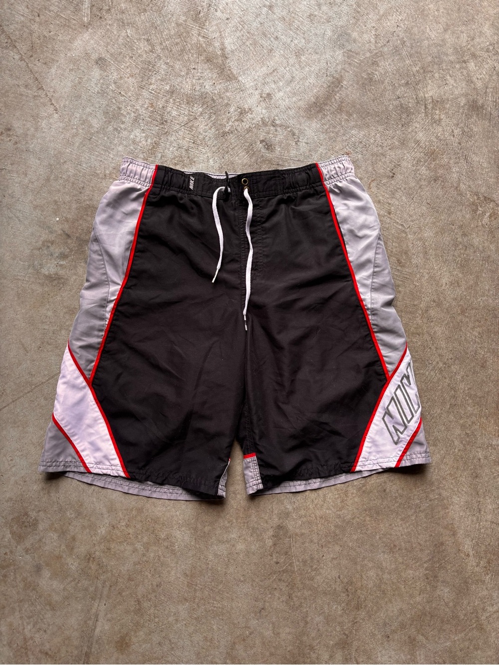 Vintage Nike board shorts Black, Gray & Red